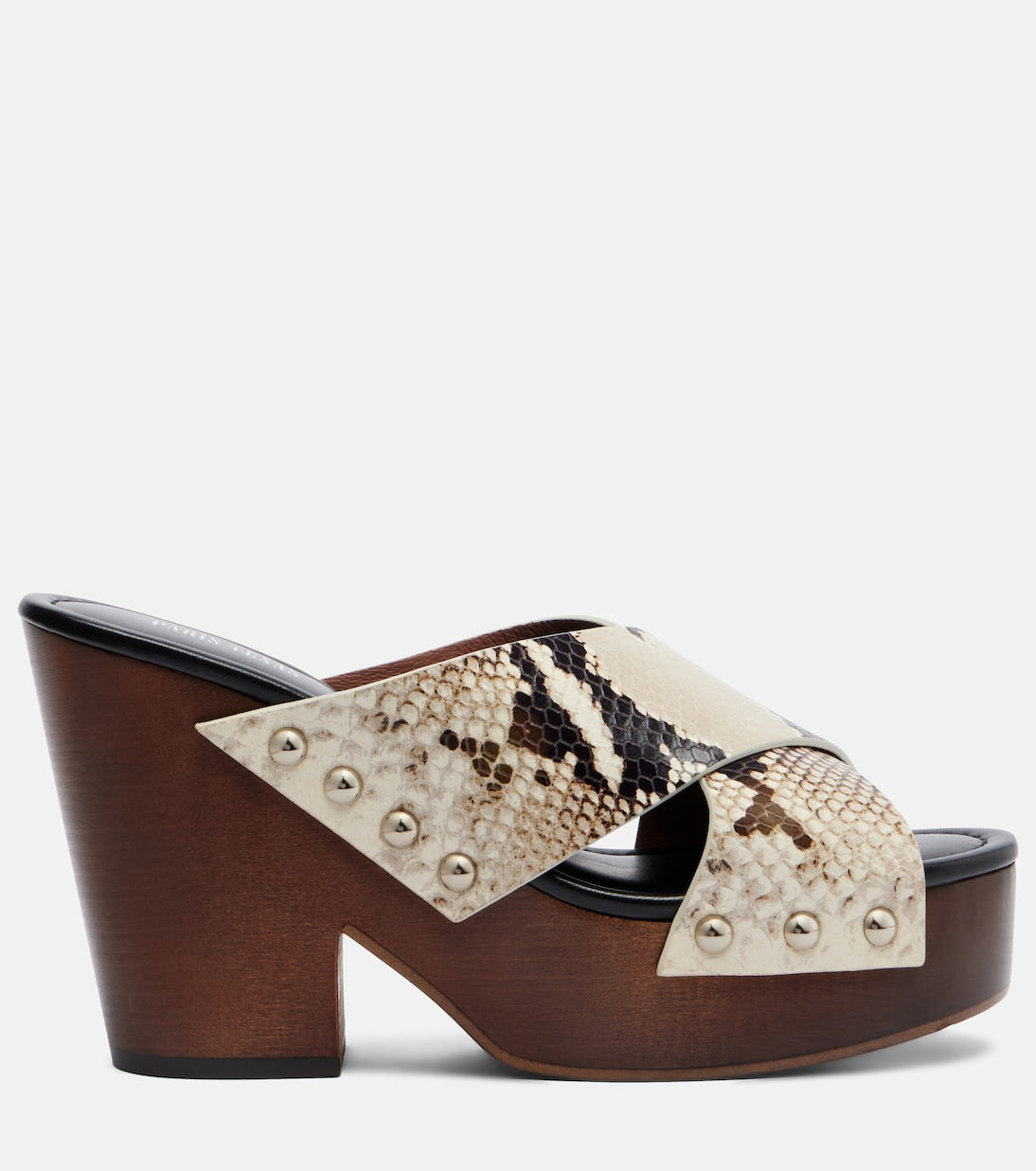 Paris Texas - Marisol snake-effect leather platform sandals