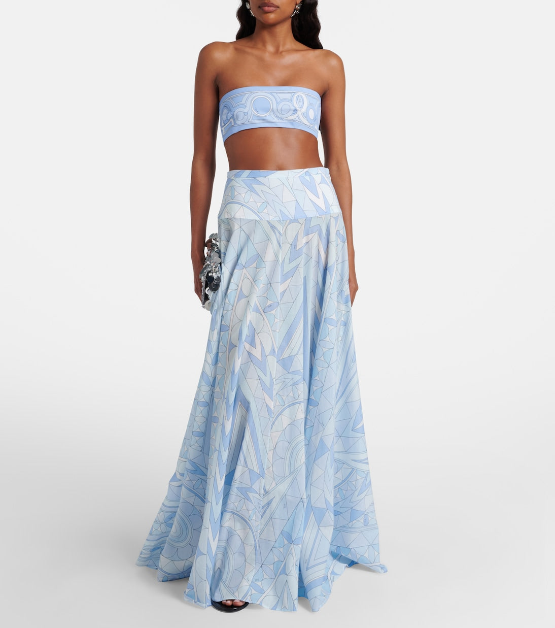 Pucci - Angoli cotton maxi skirt