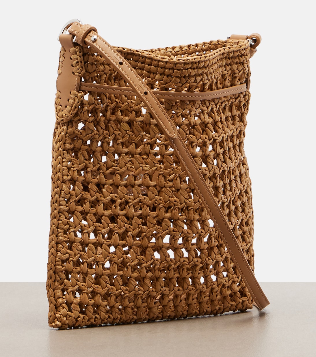 Tod's - EBL Mini raffia-effect bucket bag