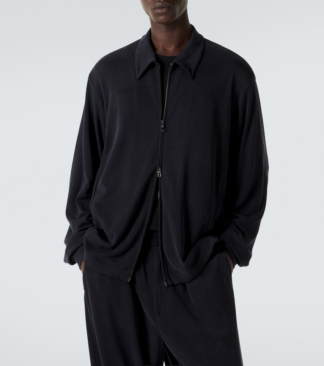 Giorgio Armani - Zip-up blouson jacket