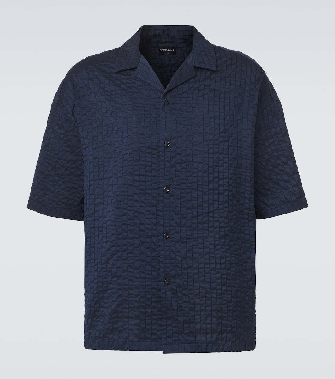 Giorgio Armani - Seersucker bowling shirt