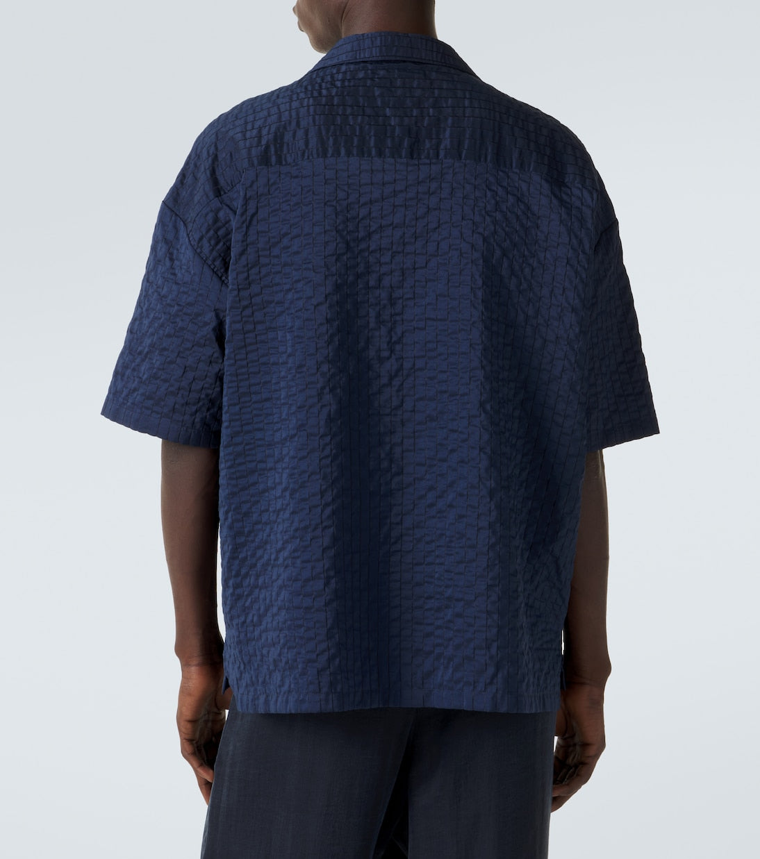 Giorgio Armani - Seersucker bowling shirt