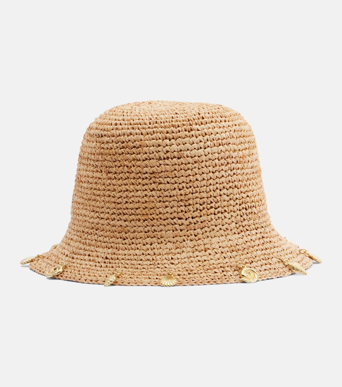 Oséree - Embellished raffia bucket hat