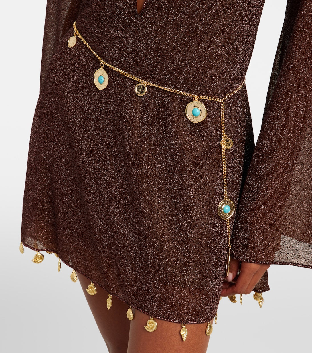 Oséree - Embellished chain belt