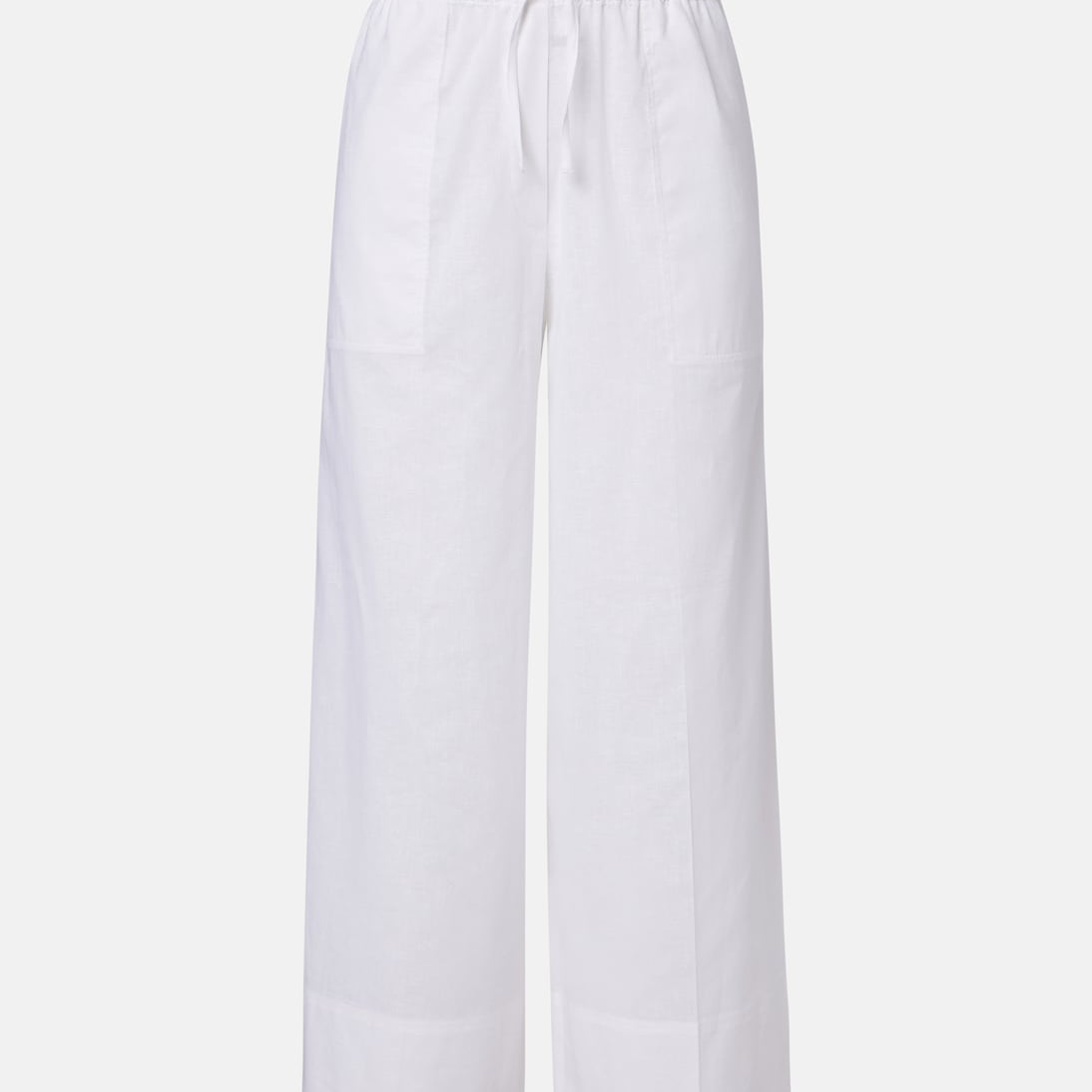 Toteme - Cotton and linen wide-leg pants