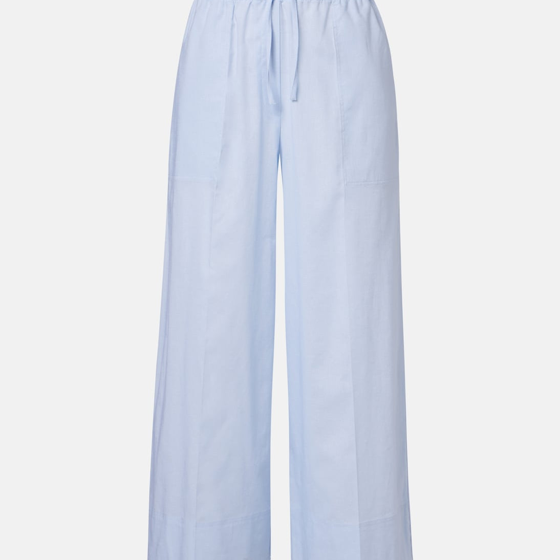 Toteme - Cotton and linen wide-leg pants
