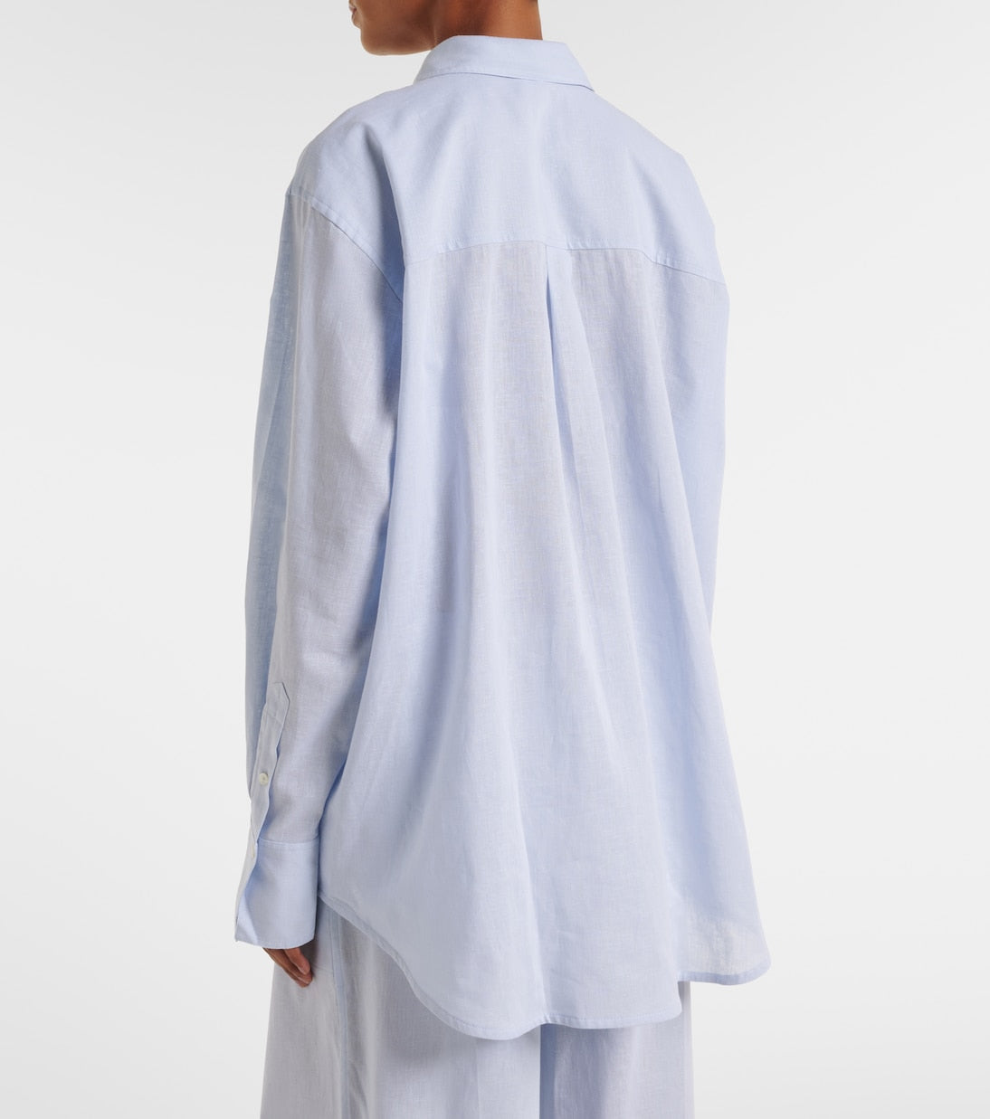 Toteme - Oversized cotton and linen shirt
