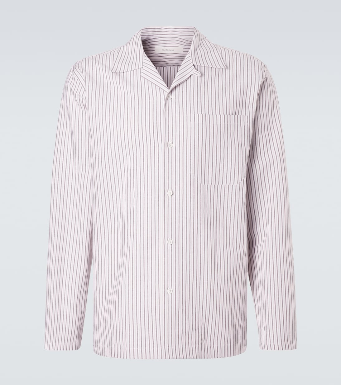 Umit Benan - Havana striped linen and cotton shirt