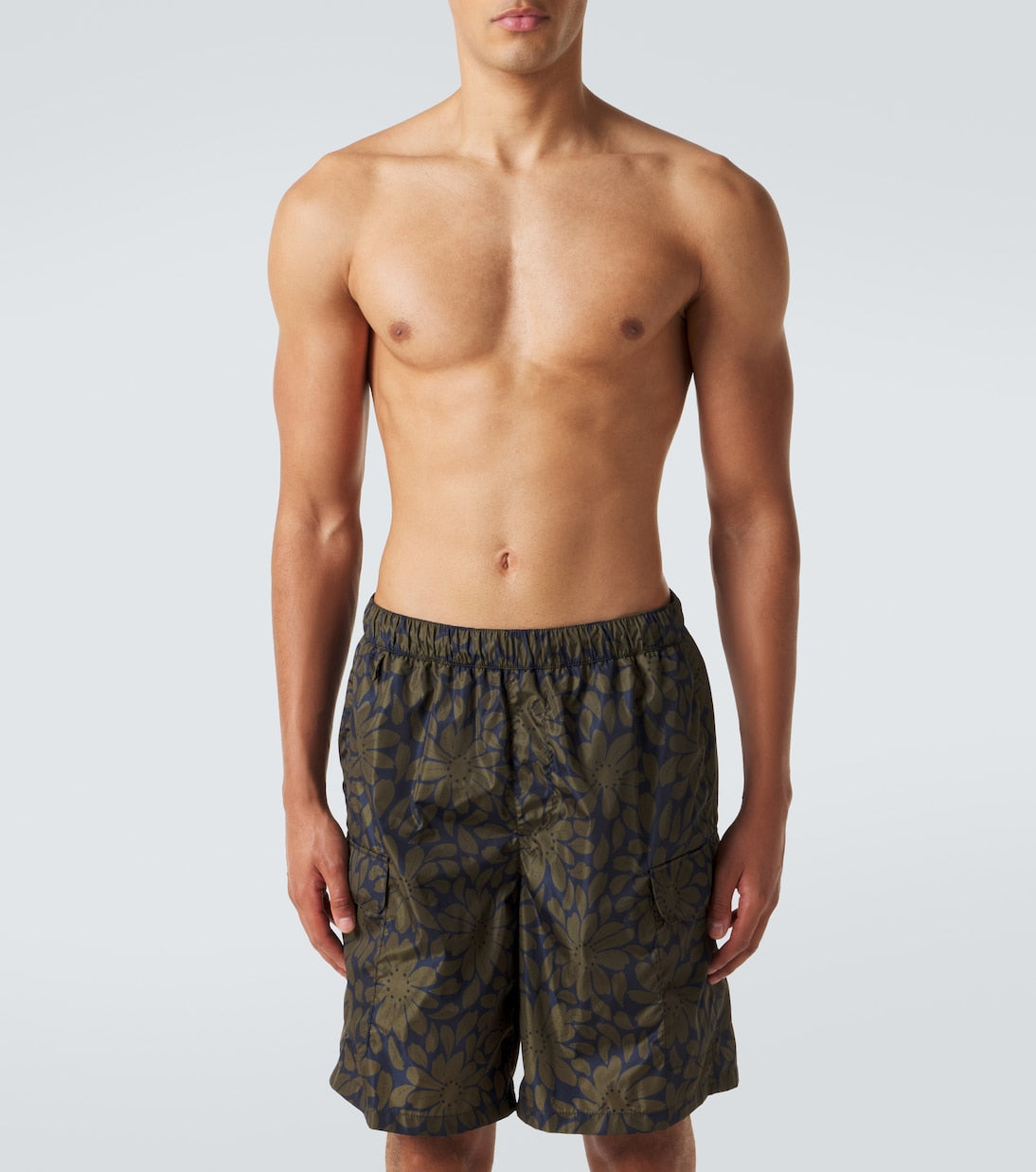 Prada - Re-Nylon floral swim trunks
