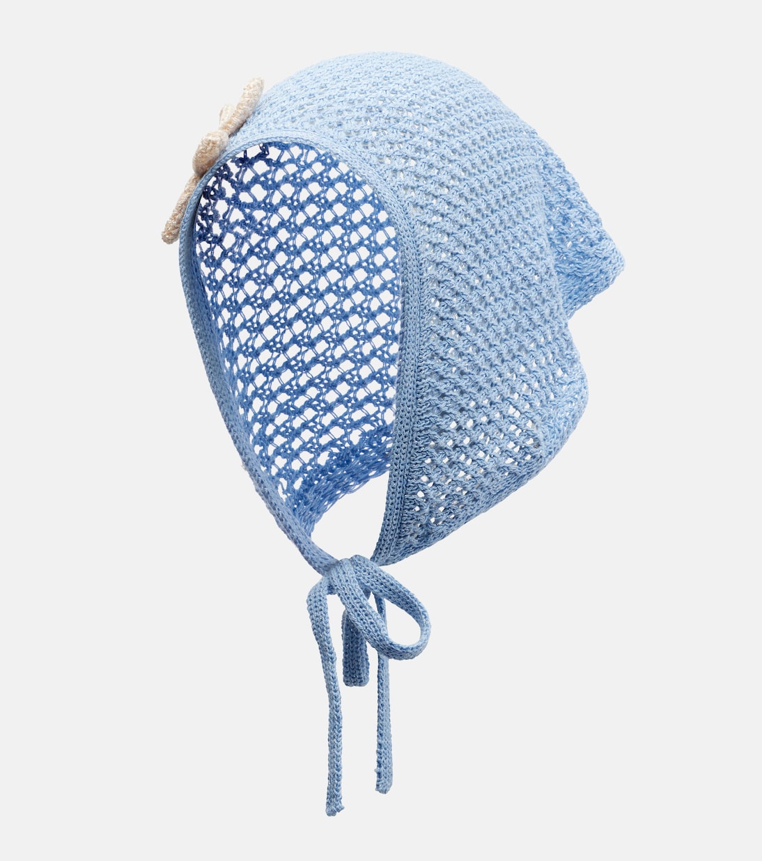 Bananhot - Crochet floral-appliqué scarf