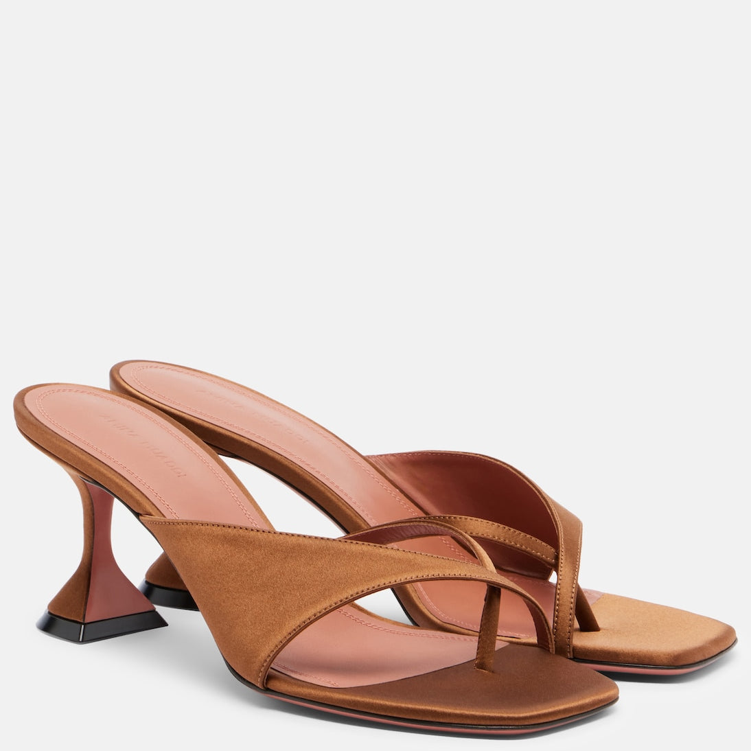 Amina Muaddi - Shiona satin sandals