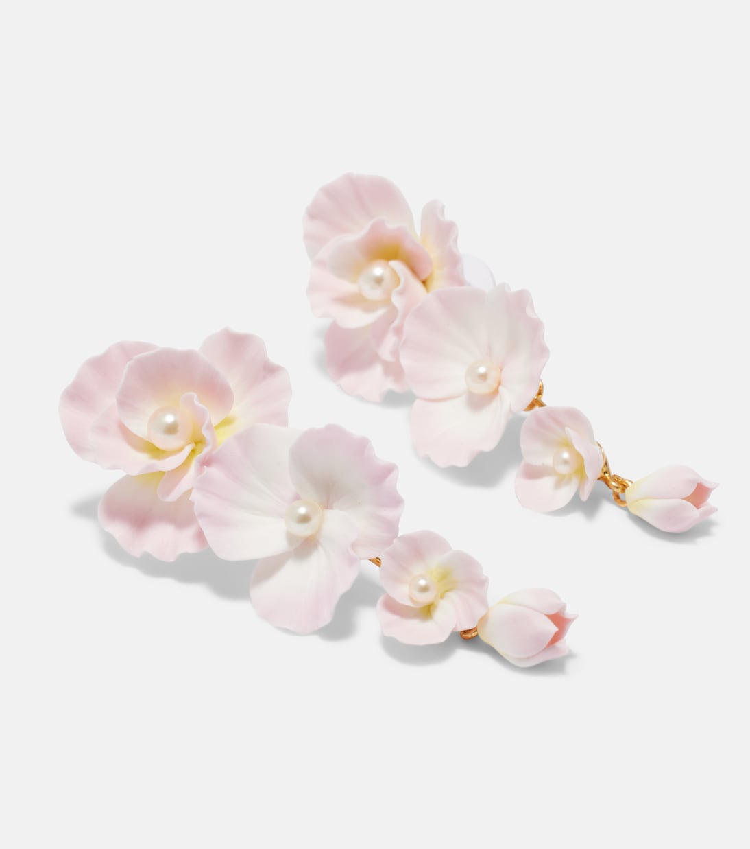 Jennifer Behr - Mariam embellished floral drop earrings