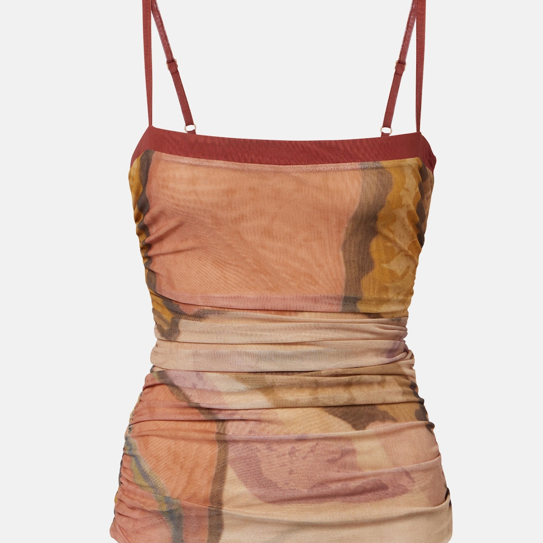 SIR - Gathered printed mesh top