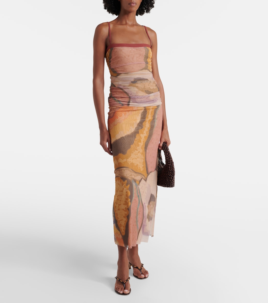 SIR - Gathered printed mesh top
