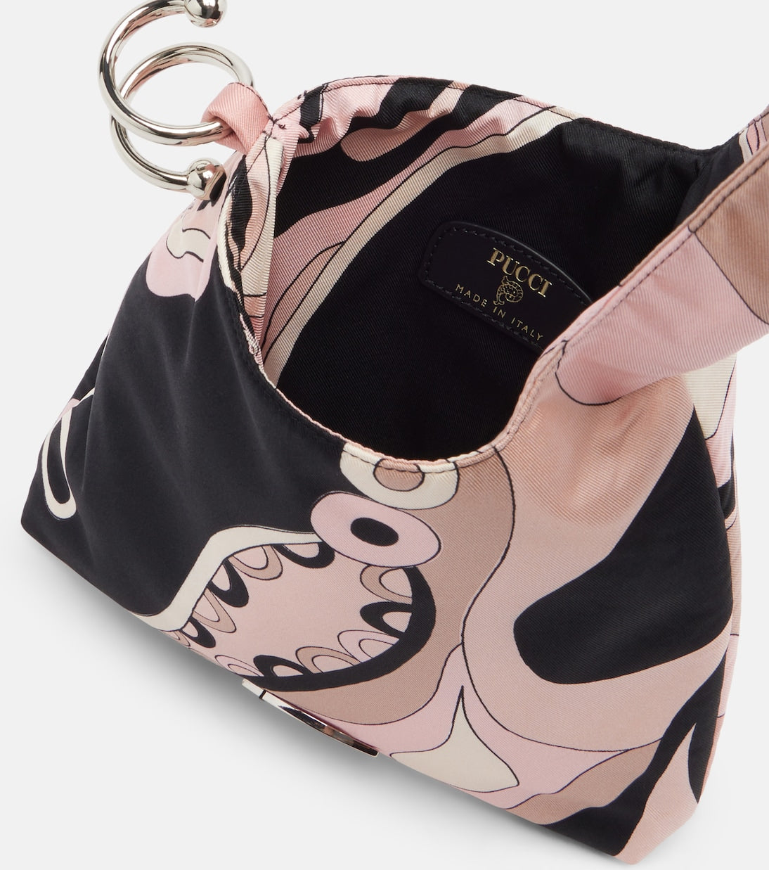 Pucci - Emilio Orchidee silk twill top-handle bag