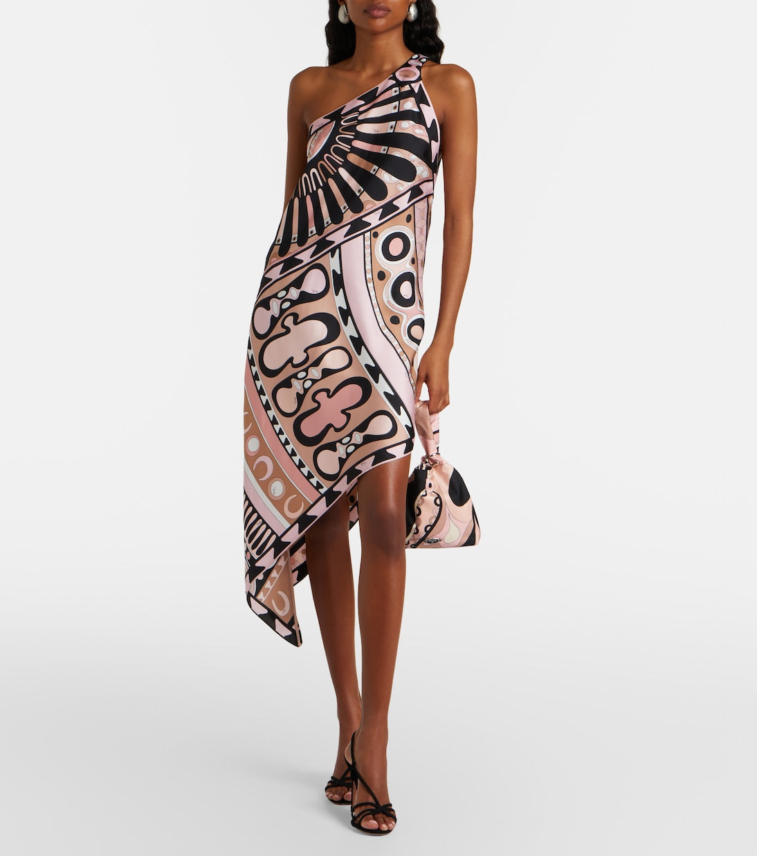 Pucci - Emilio Orchidee silk twill top-handle bag