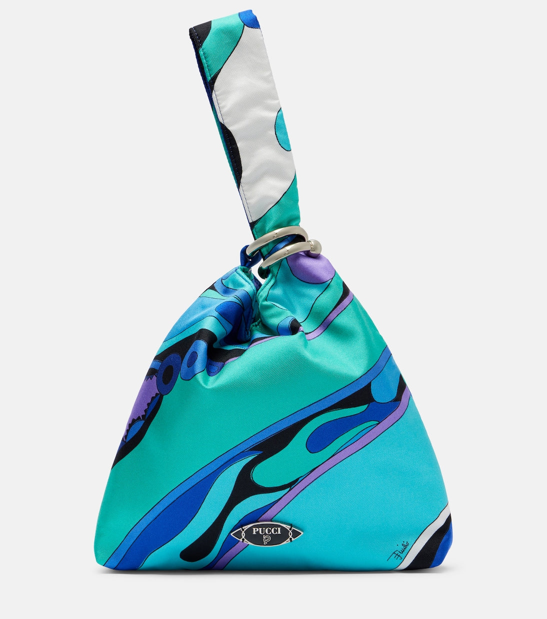 Pucci - Emilio Orchidee twill top-handle bag