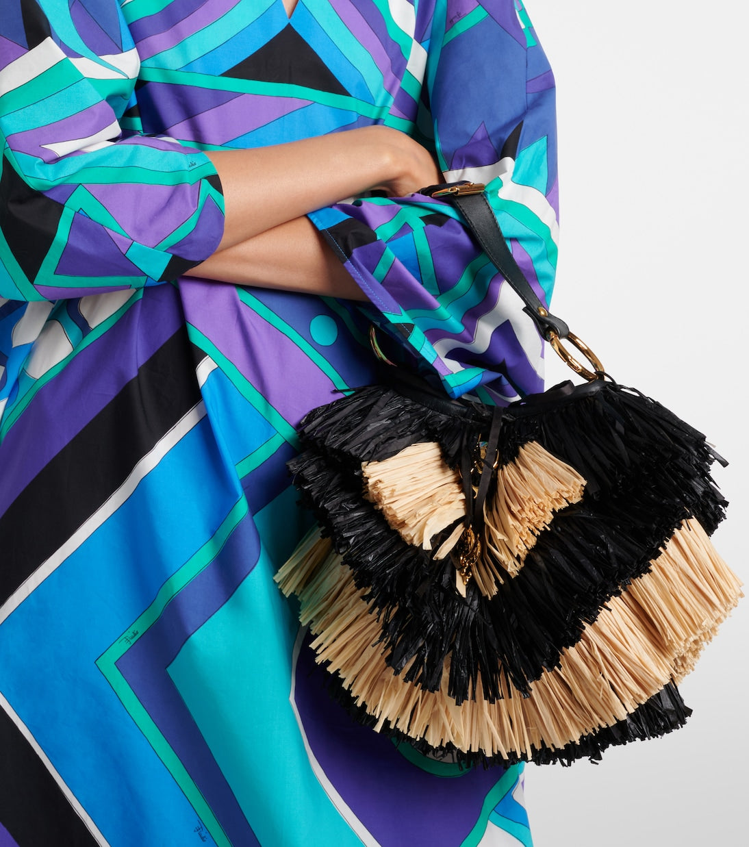 Pucci - Capriccio raffia basket bag