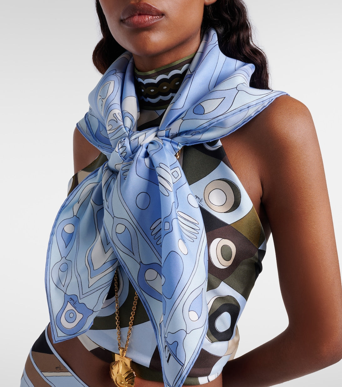 Pucci - Angoli silk twill scarf