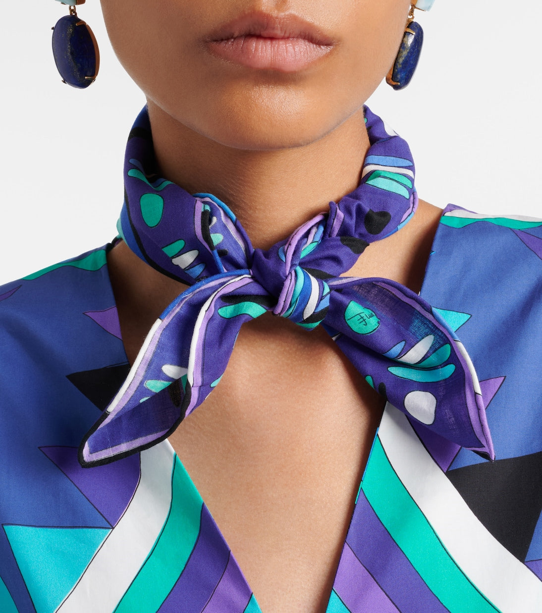 Pucci - Angoli cotton scarf