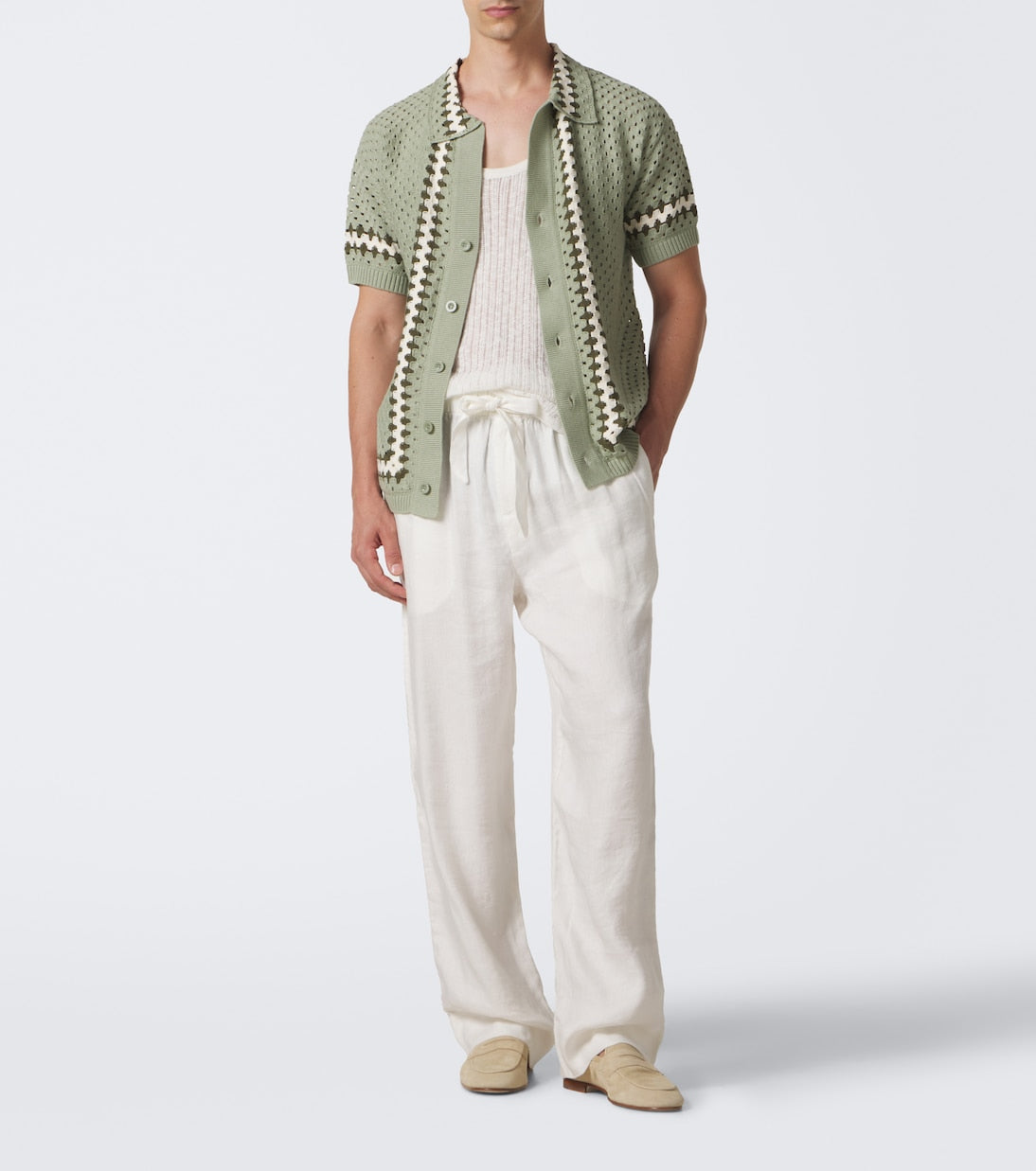 Frescobol Carioca - Luan linen-blend straight pants