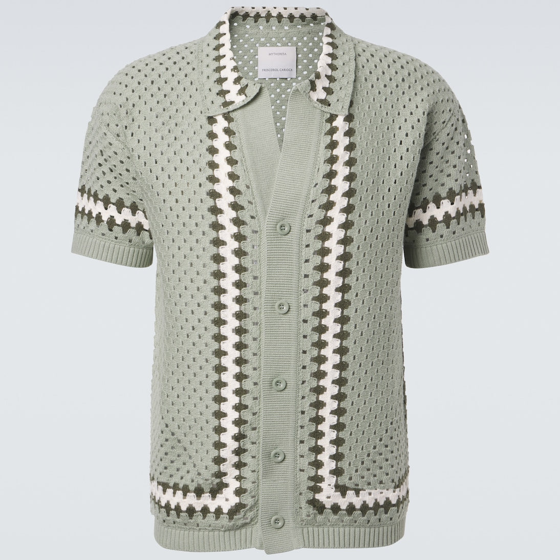 Frescobol Carioca - Pinto crochet cotton shirt
