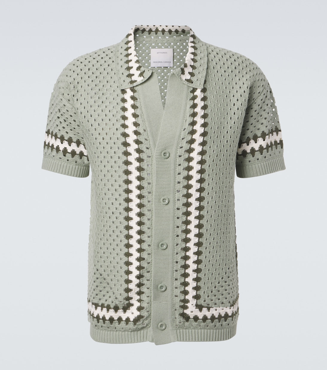 Frescobol Carioca - Pinto crochet cotton shirt