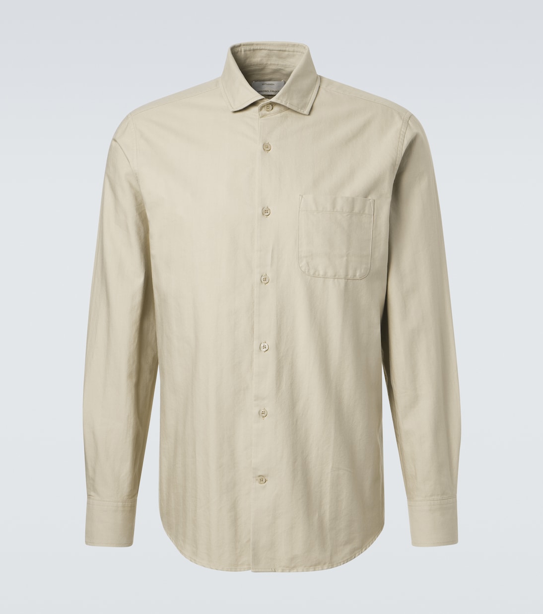 Frescobol Carioca - Emilio herringbone denim shirt