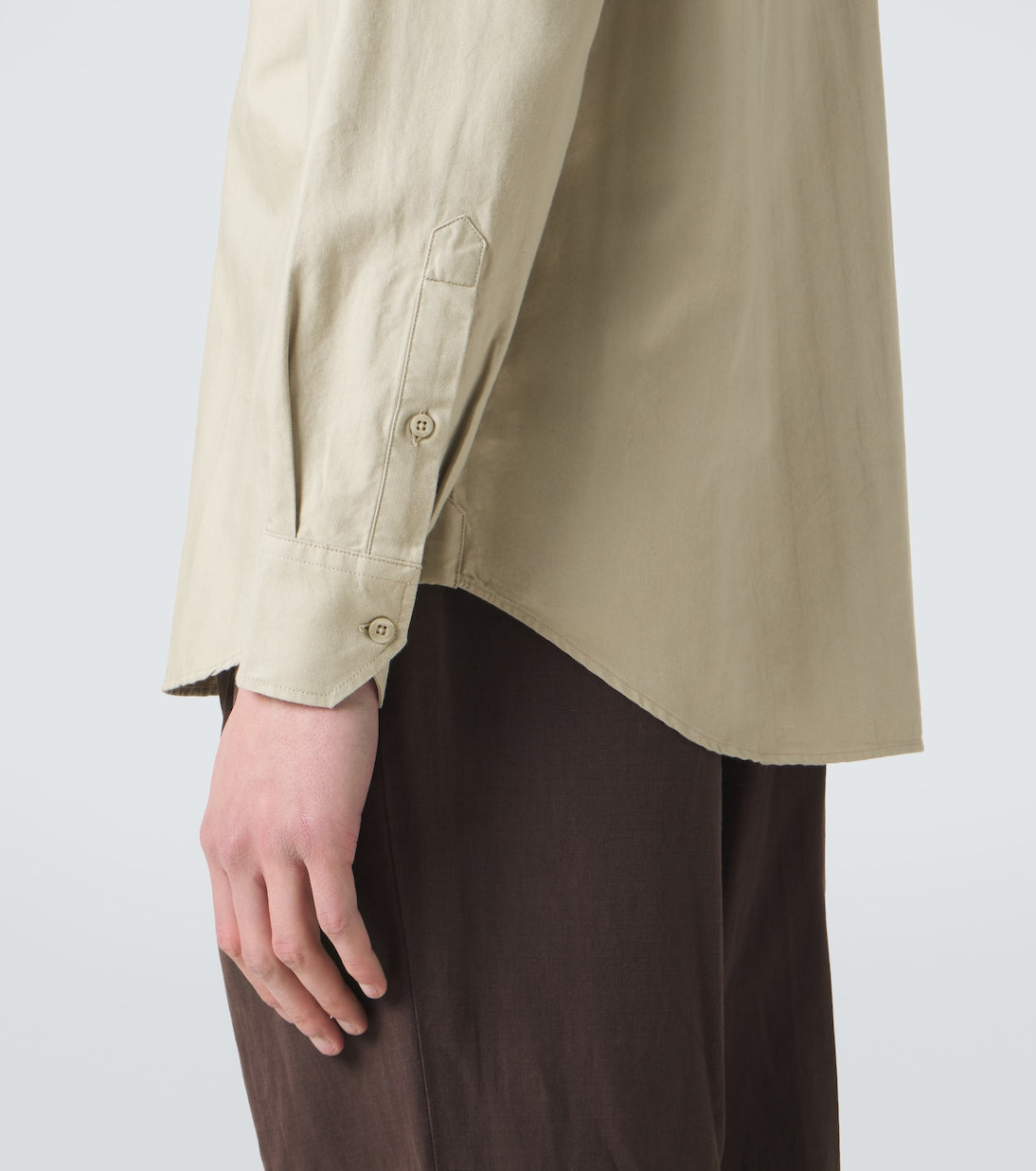 Frescobol Carioca - Emilio herringbone denim shirt