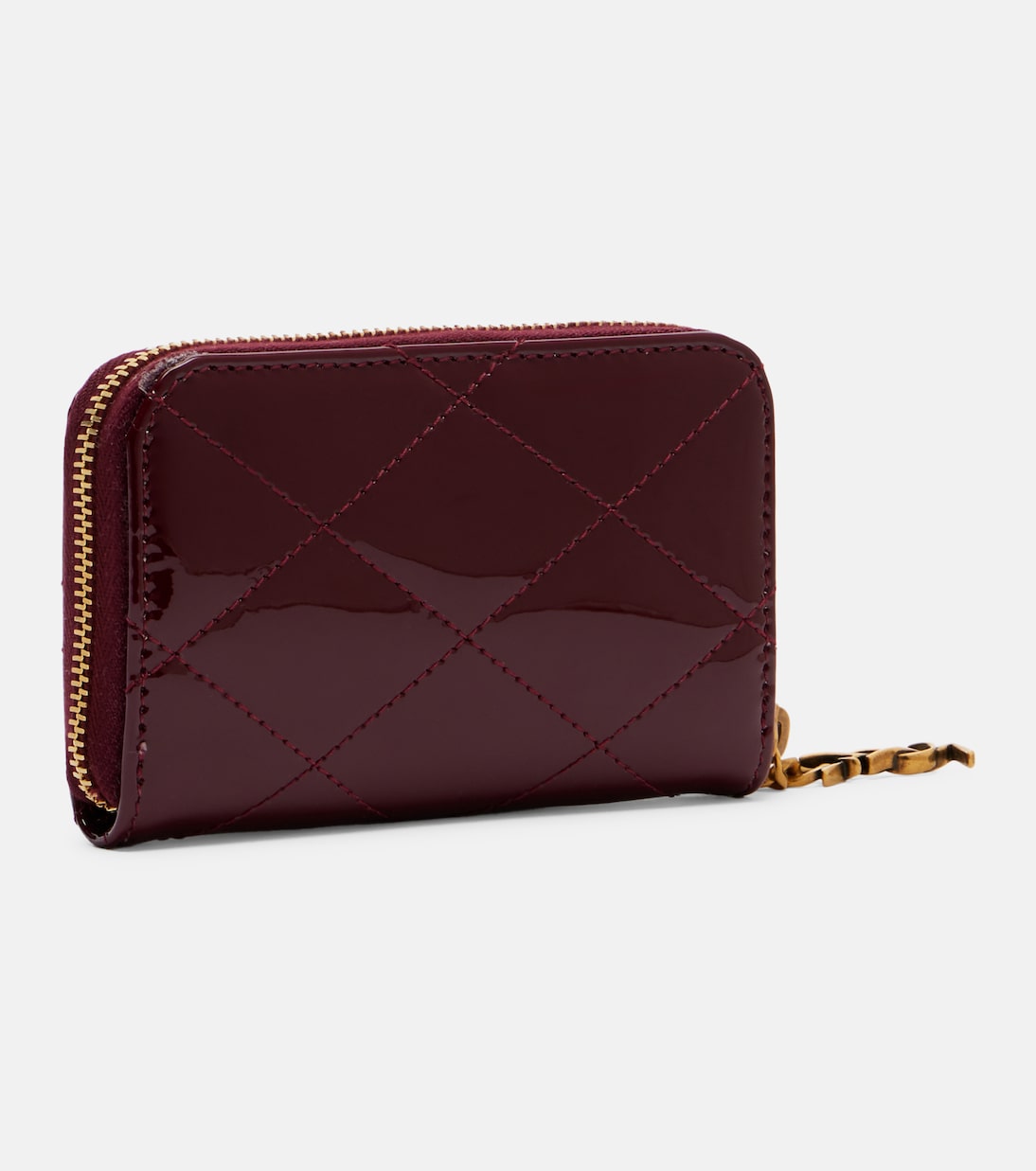 Saint Laurent - Cassandre Bijou patent leather wallet