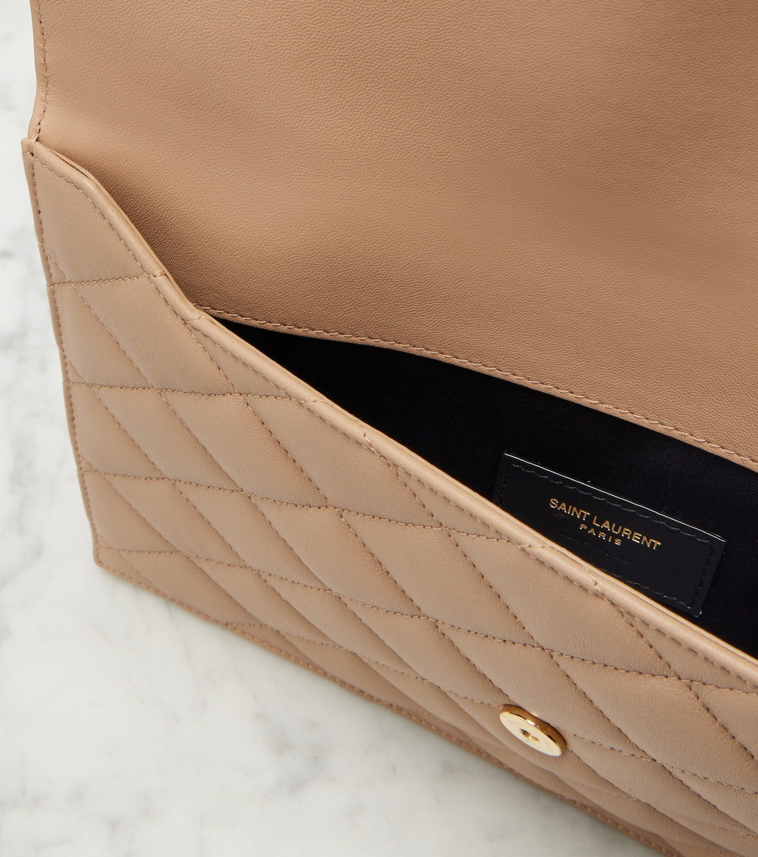 Saint Laurent - Paris Cassandre leather pouch