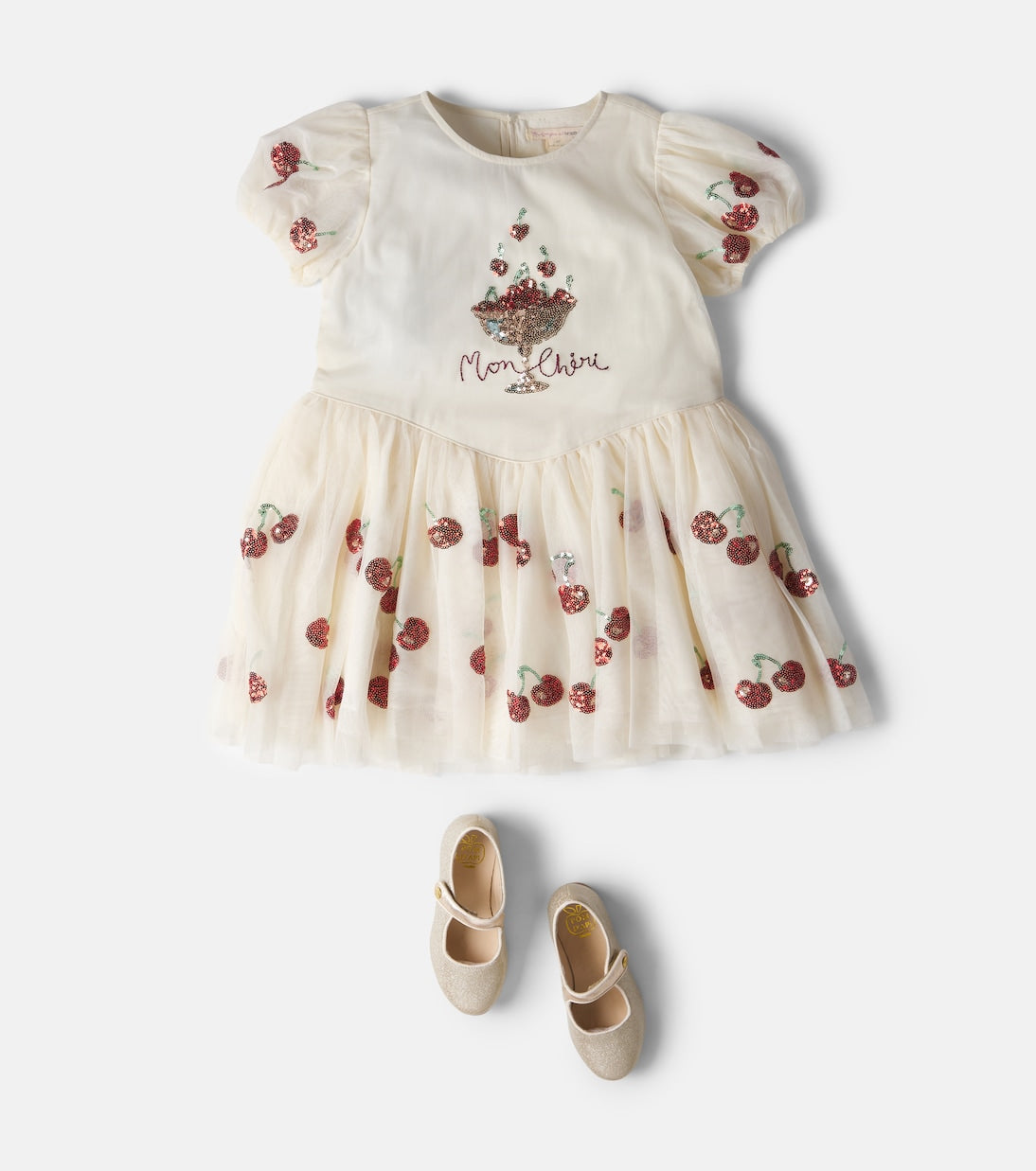 Konges Sløjd - Heartlily sequined tulle dress