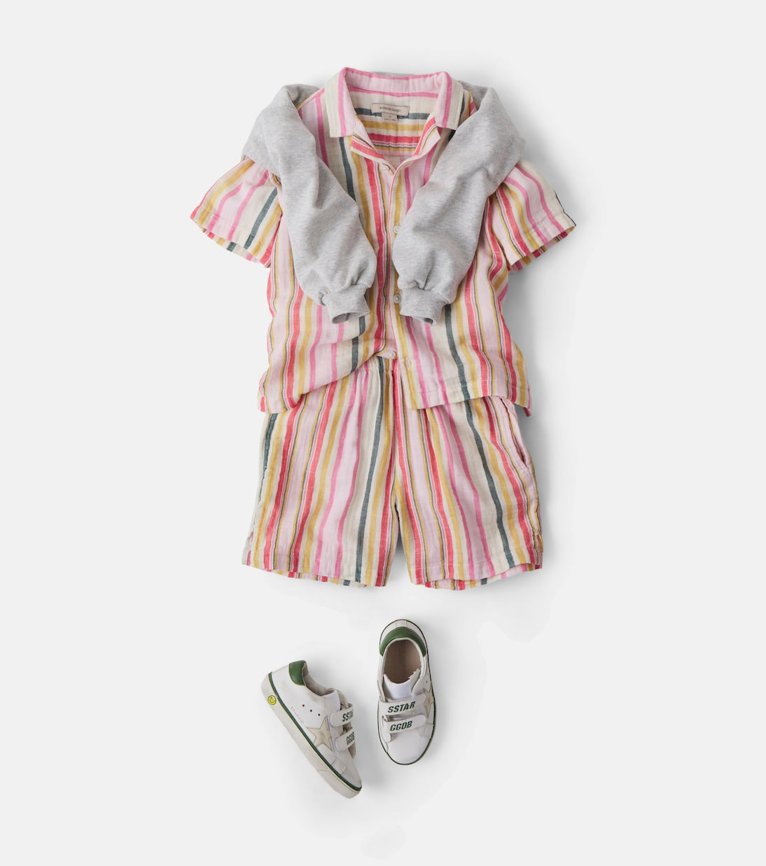Konges Sløjd - Venice striped cotton shorts