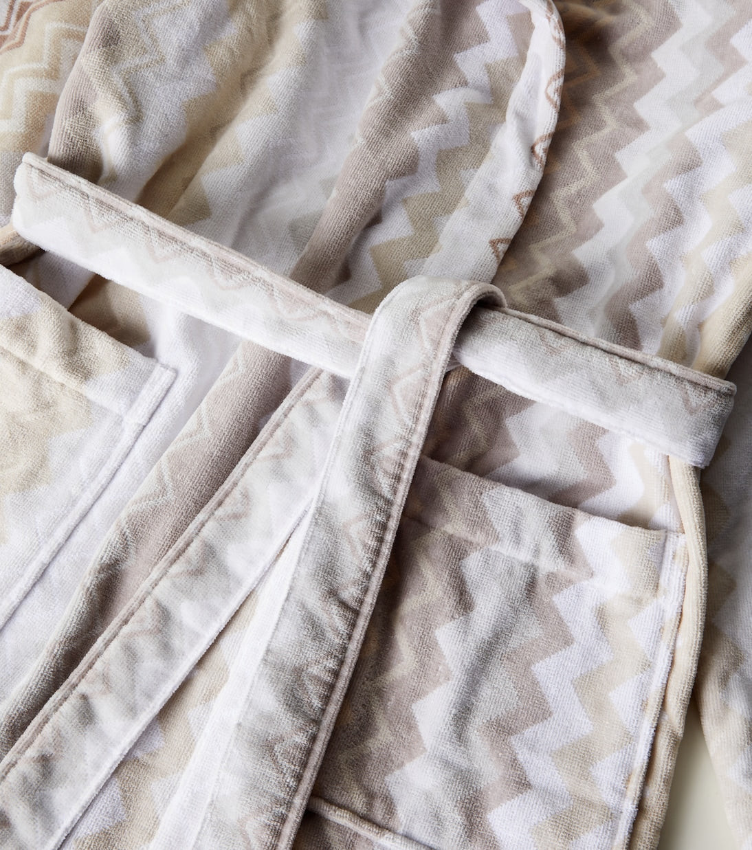 Missoni - Giacomo Zigzag cotton terry bathrobe