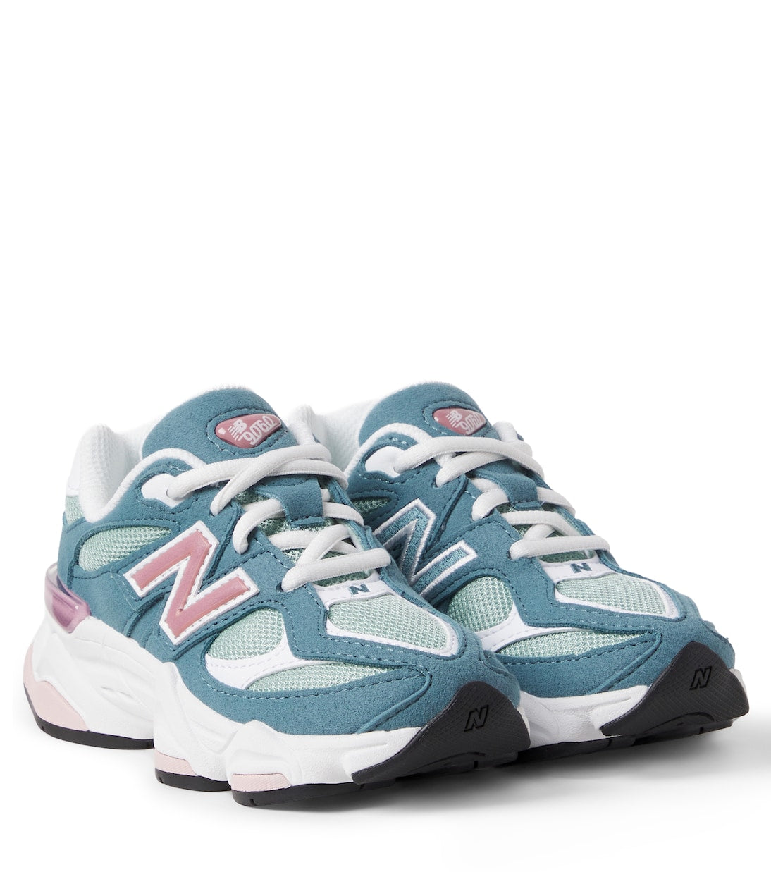 New Balance Kids - 9060 Kids suede-trimmed sneakers