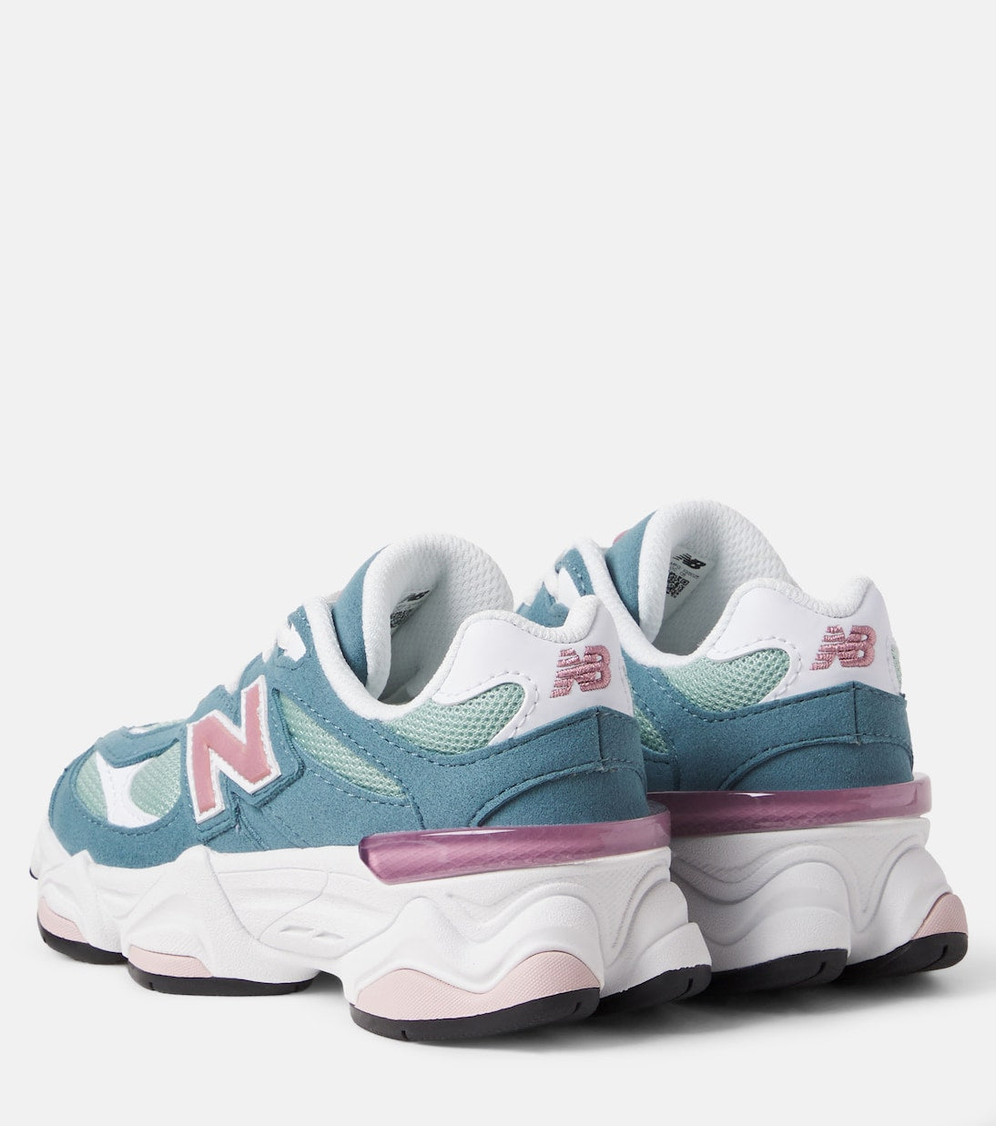 New Balance Kids - 9060 Kids suede-trimmed sneakers
