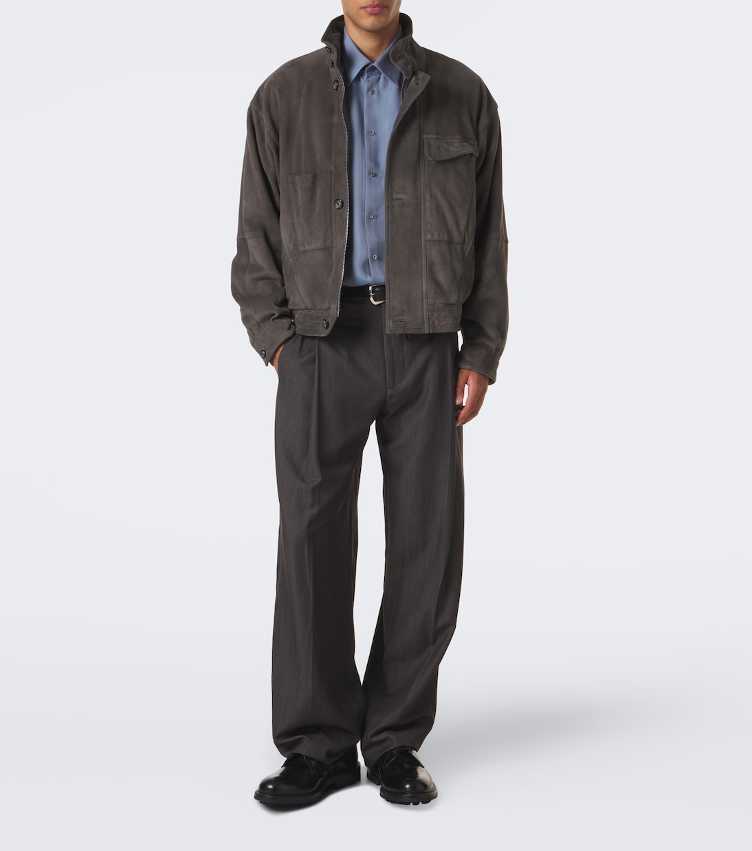 Giorgio Armani - Chevron silk jacquard shirt