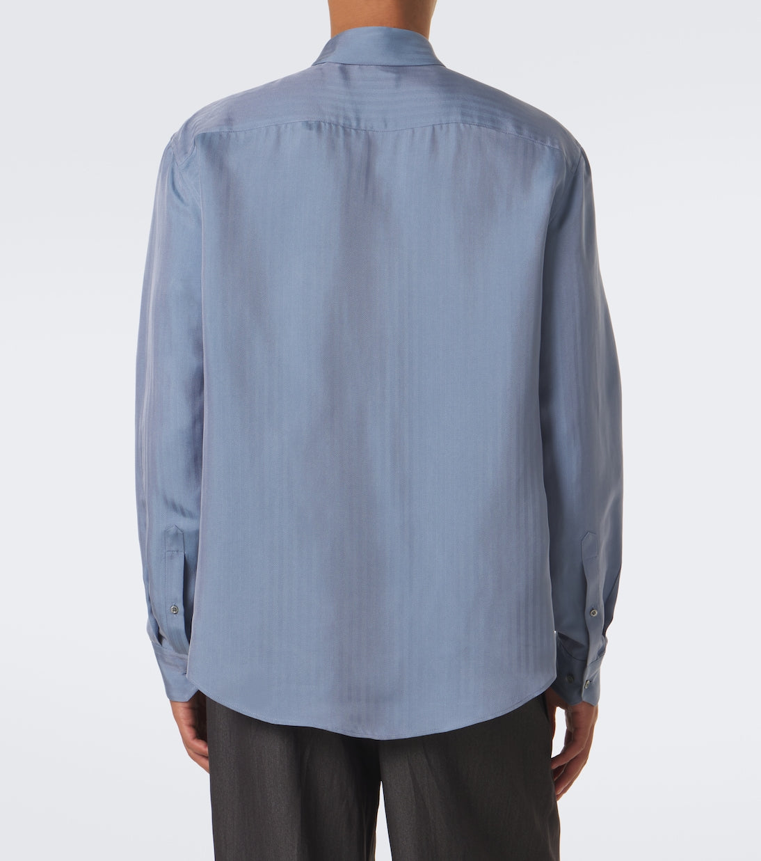 Giorgio Armani - Chevron silk jacquard shirt