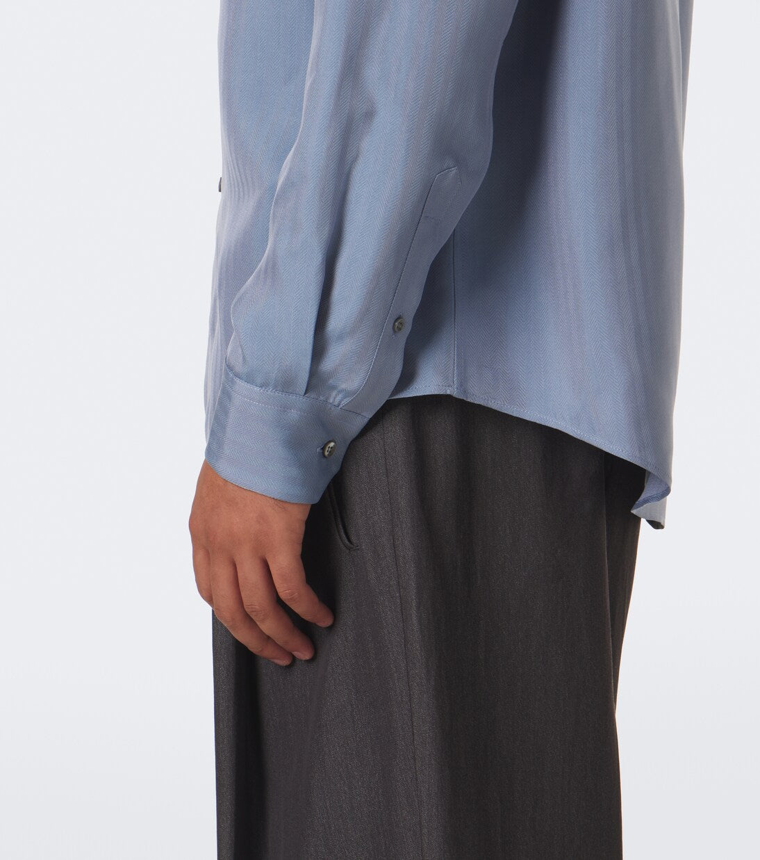 Giorgio Armani - Chevron silk jacquard shirt