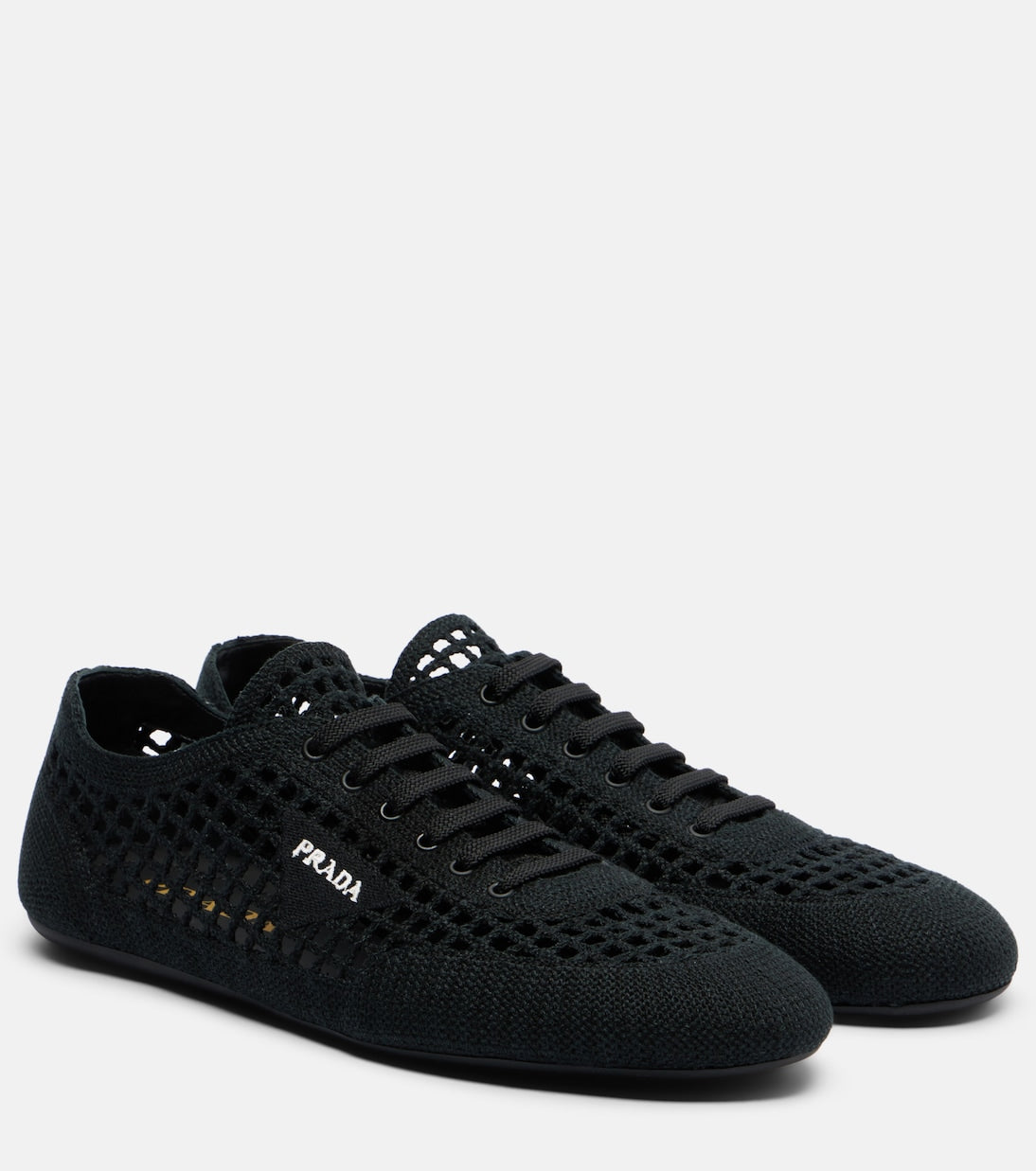 Prada - Collapse crochet sneakers
