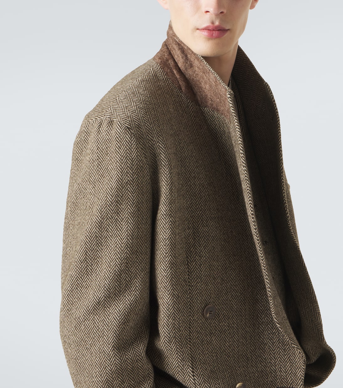 Giorgio Armani - Archivio cotton and wool-blend blazer