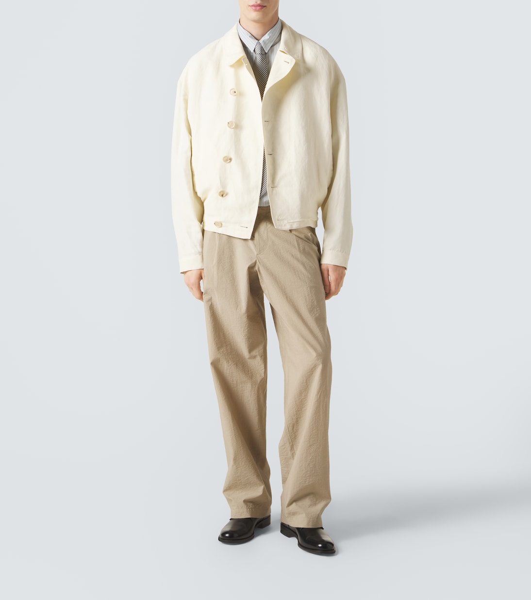 Giorgio Armani - Archivio striped cotton shirt