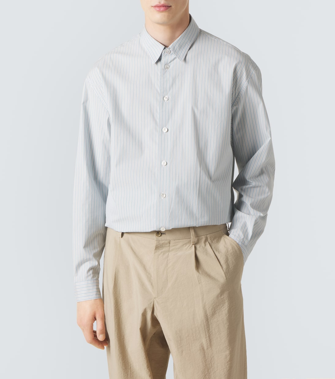 Giorgio Armani - Archivio striped cotton shirt