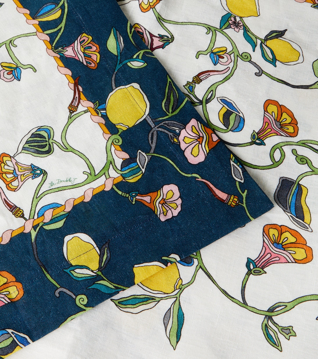 La DoubleJ - Borboni Large linen tablecloth