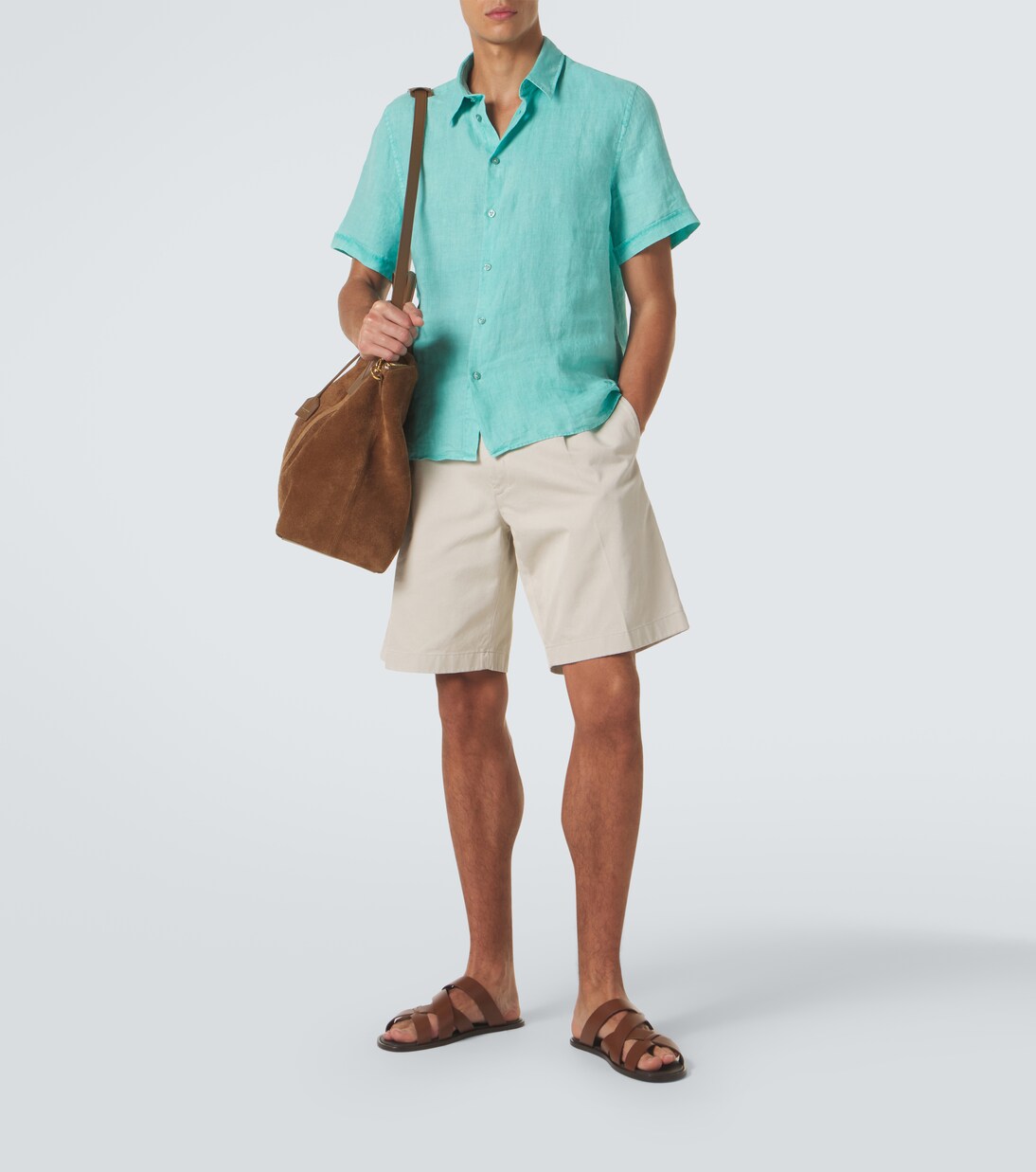 Vilebrequin - Courbis linen bowling shirt