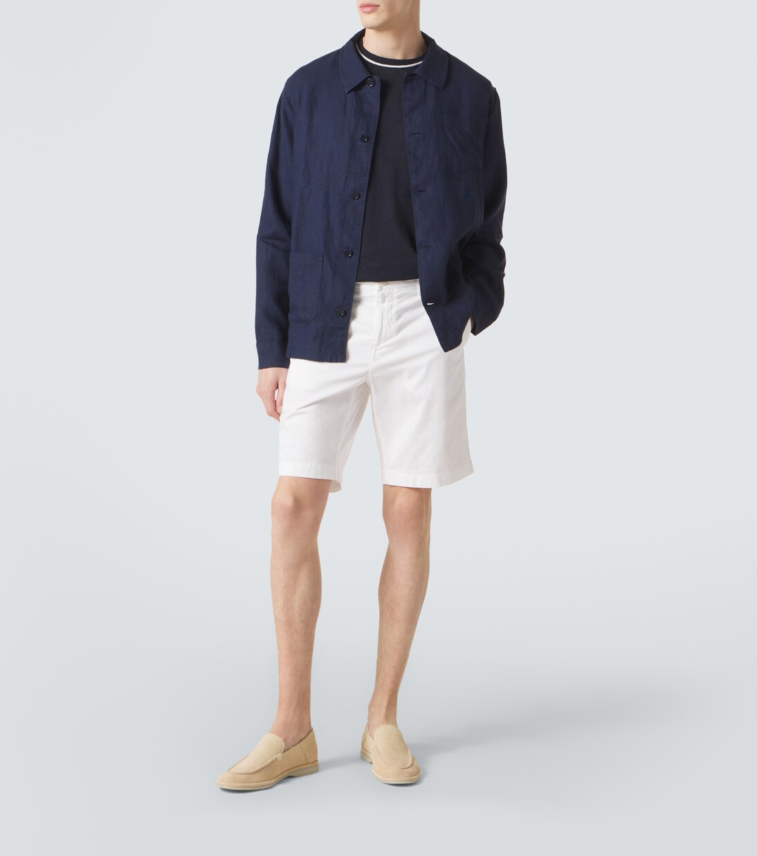 Vilebrequin - Cotton-blend satin Bermuda shorts