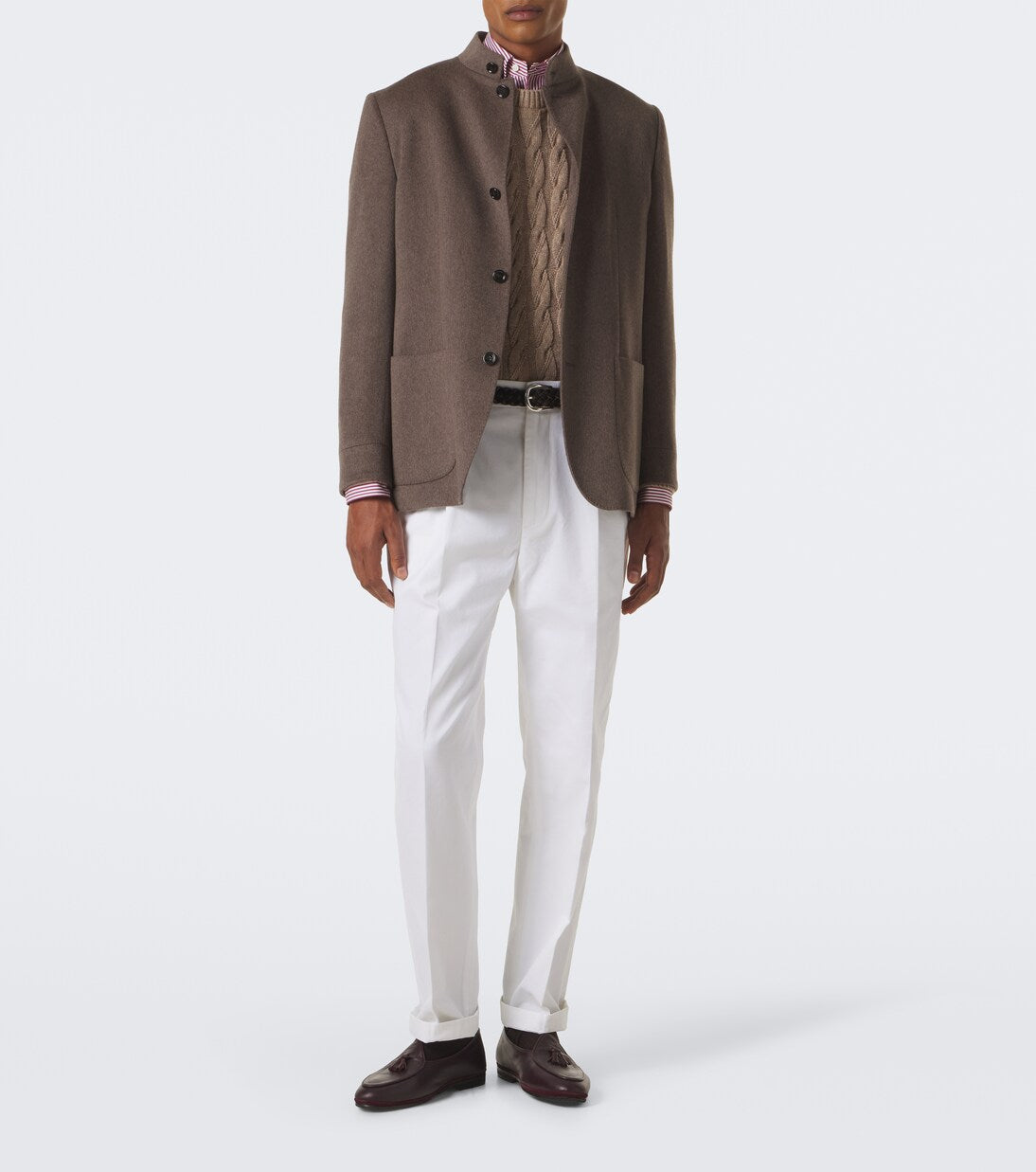 Dunhill - Cotton and cashmere straight pants