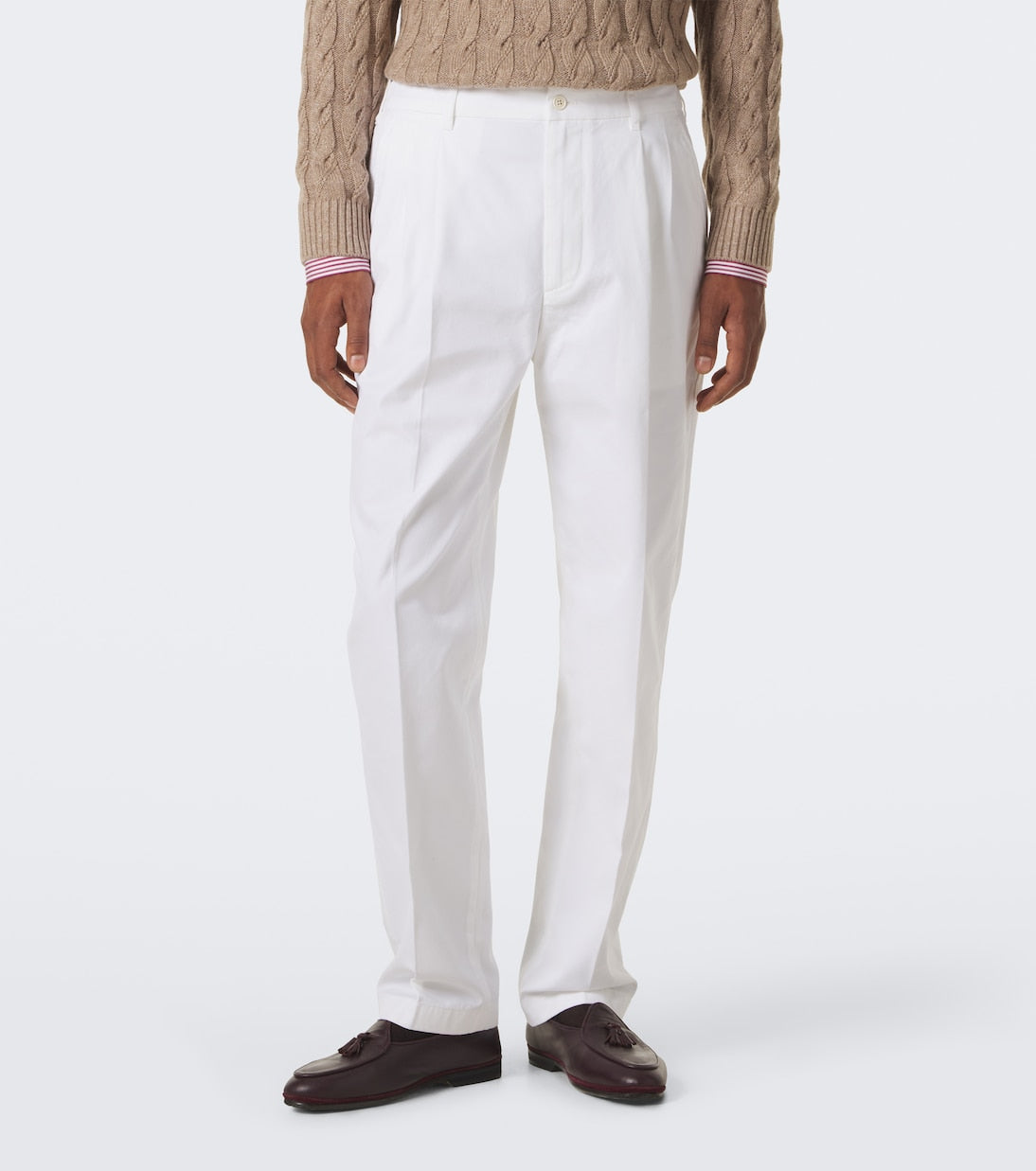 Dunhill - Cotton and cashmere straight pants