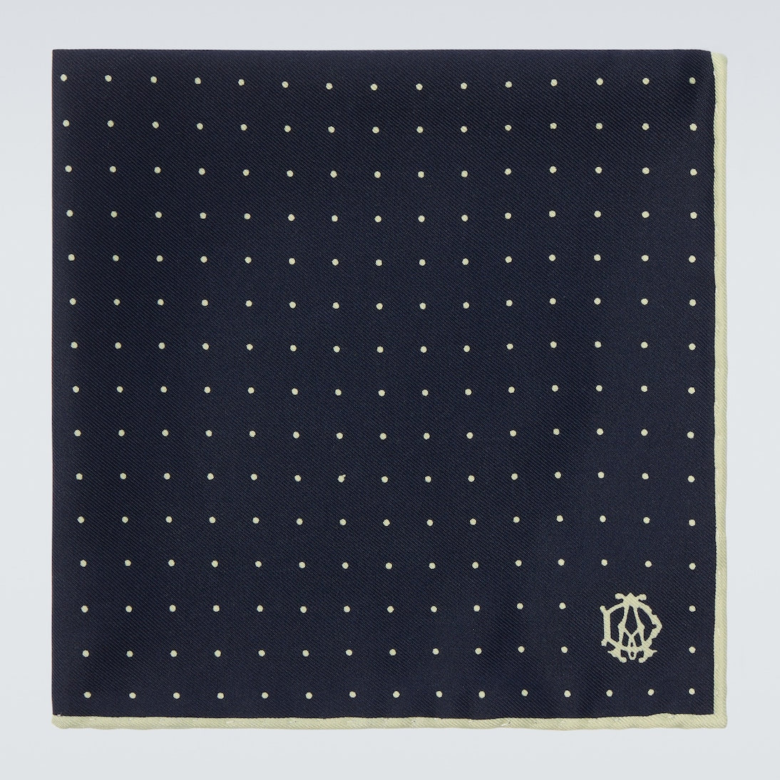 Dunhill - Polka-dot silk pocket square