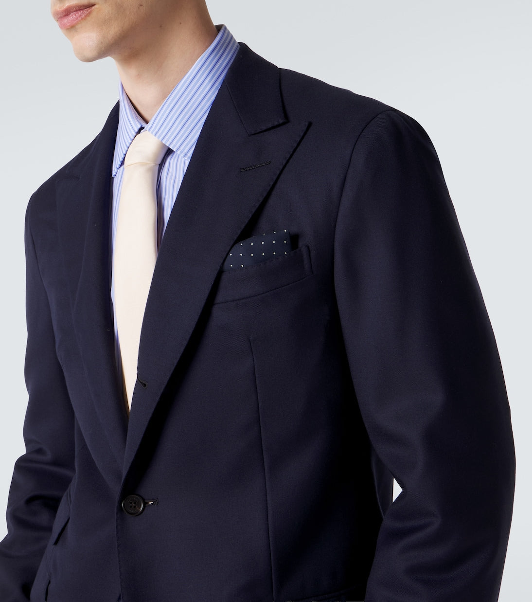Dunhill - Polka-dot silk pocket square